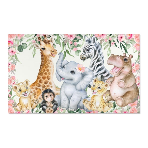 Safari Nursery Rug Etsy