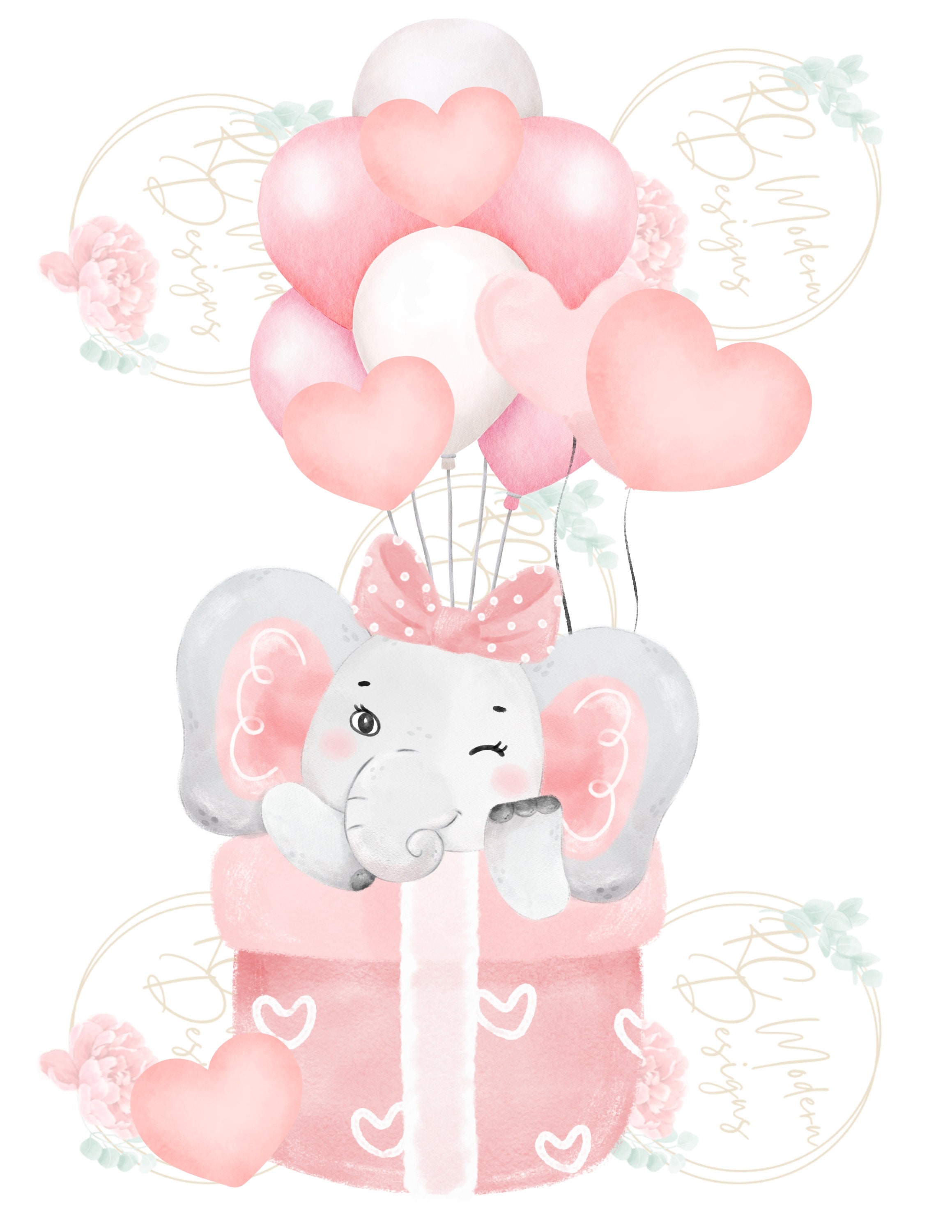Baby Elephant Clip Art, Elephant Baby Shower, Baby Shower Clipart ...