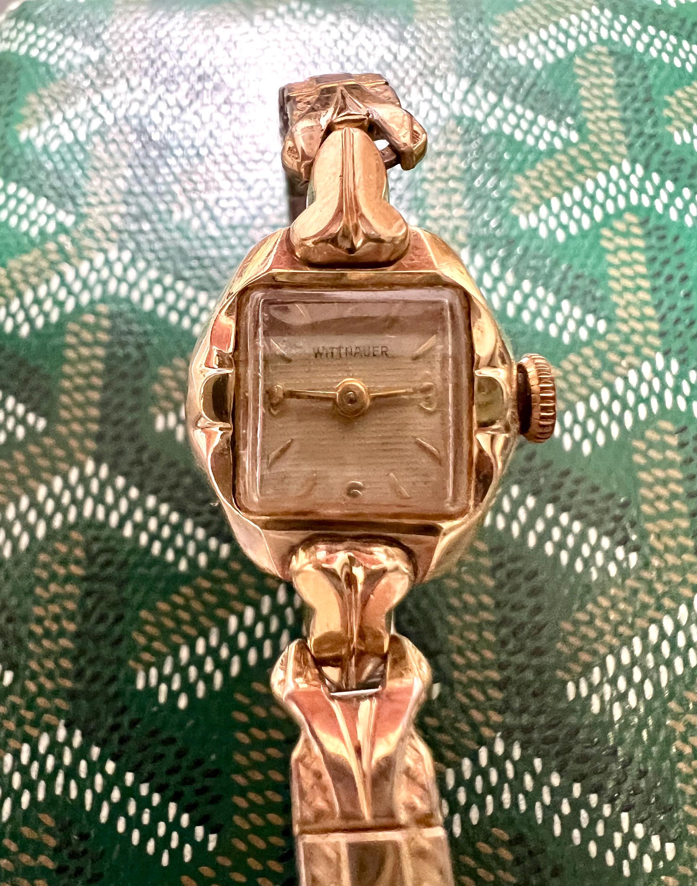 Vintage 10K RGP Rolled Gold Plate Wittnauer Ladies Watch 10K 