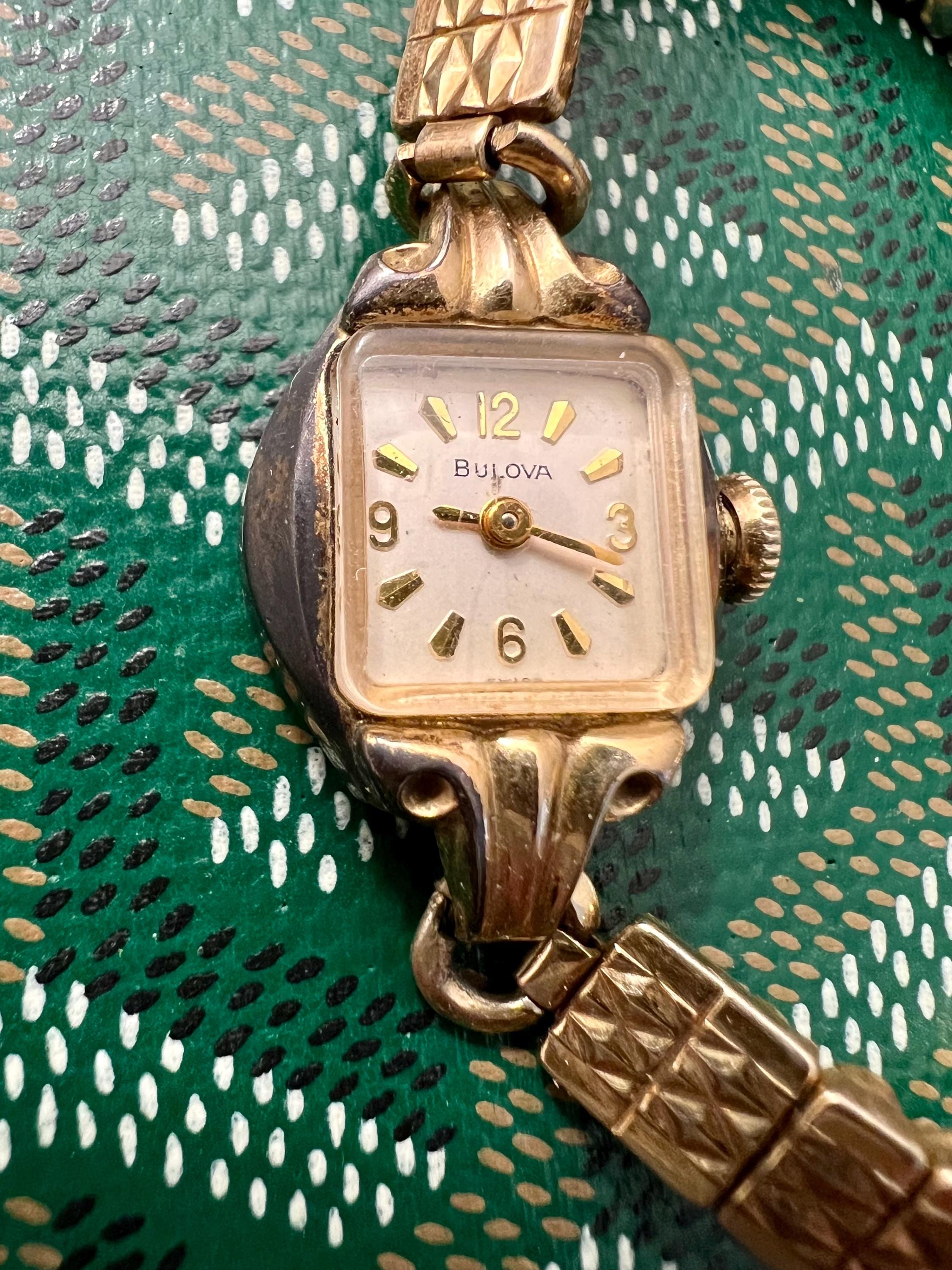 【美品】BULOVA レディース時計　10K ゴールド　ヴィンテージ 腕時計 Vintage Bulova Ladies Wristwatch 10k Gold | eBay