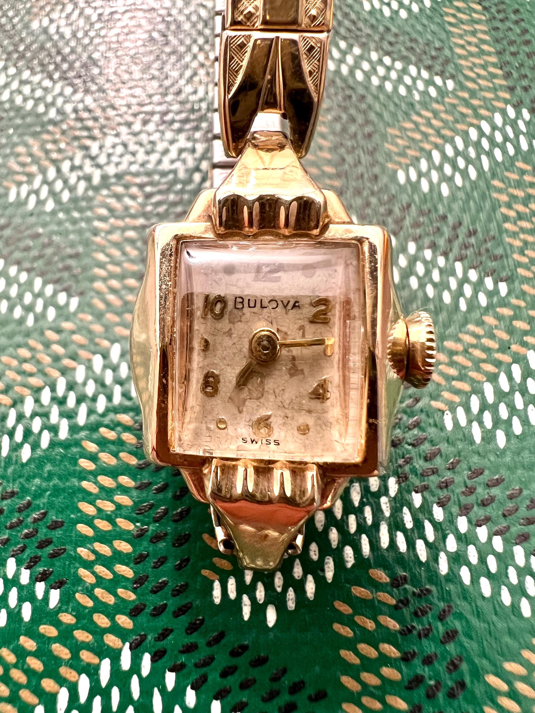 BULOVA 23 10K RGP レディース 手巻き 腕時計10K GFブレス BULOVA 23 10K RGP レディース 手巻き 腕時計10K GFブレス