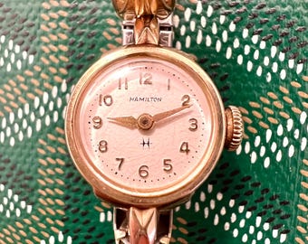 Rare Hamilton Watch Ladies Very Demure Runs slightly fast Estate Jewelry Piece Acquisition