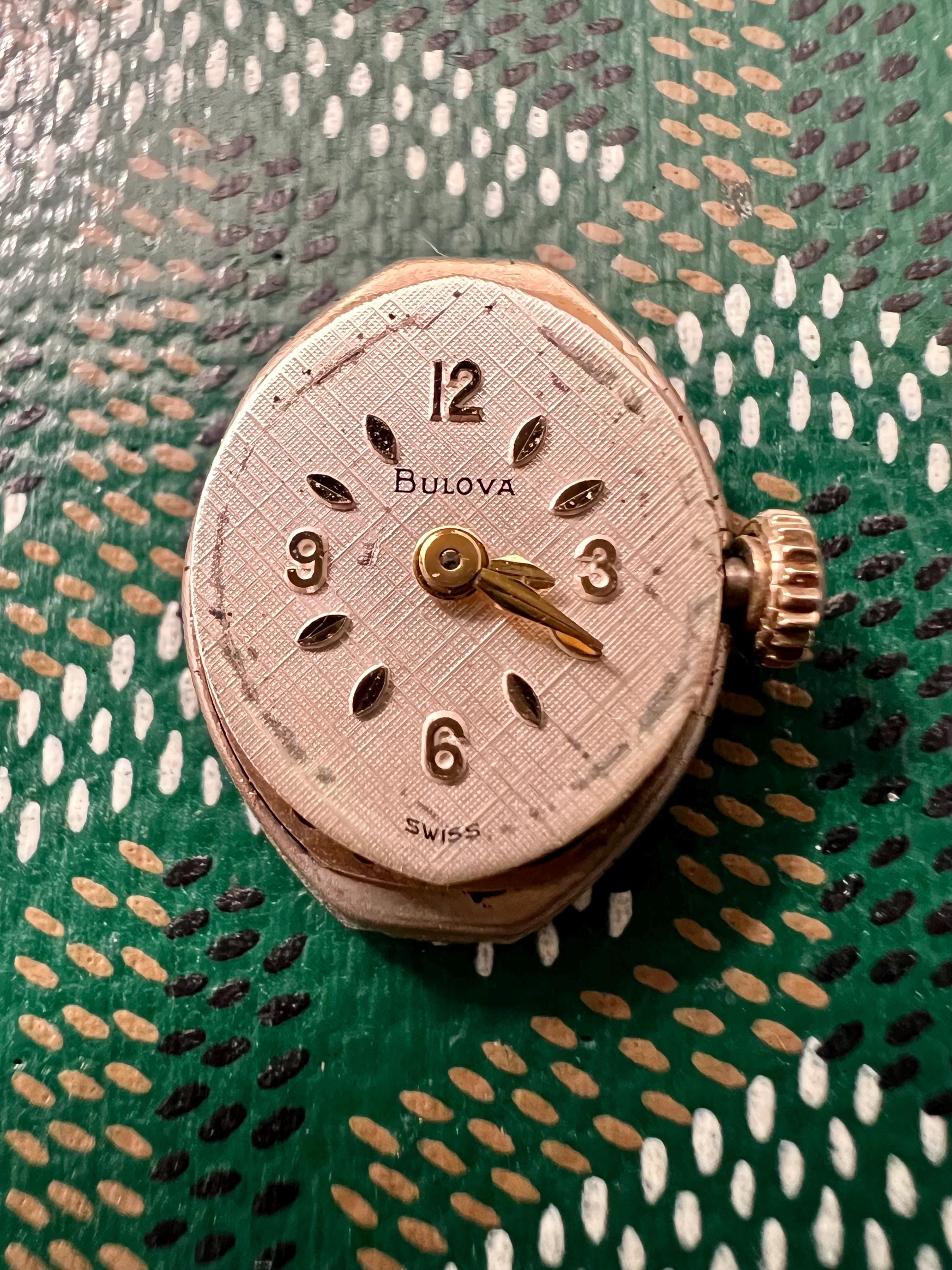 【美品】BULOVA レディース時計　10K ゴールド　ヴィンテージ 腕時計 Vintage Bulova Swiss 10k Gold Filled Ladies 14mm Cocktail