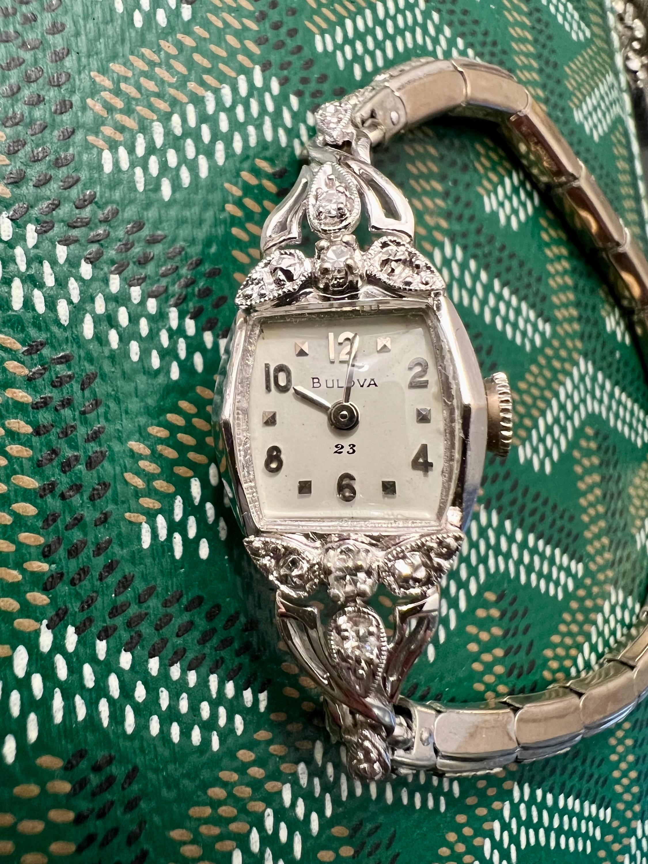 Vintage watch ladies bulova 14k gold with diamonds - Etsy 日本 Vintage watch ladies bulova 14k gold with diamonds - Etsy 日本