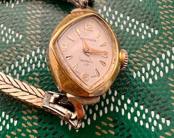 Vintage WALTHAM 80's Maxim Watch Gold Plated 20 Microns, Swiss