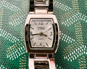 Vintage Gruen Precision Quartz Watch Runs New Battery Replaced 5  