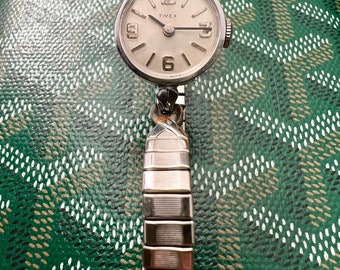 Buy Vintage Ladies Timex Cocktail Watch 1960s Stainless Steel Runs