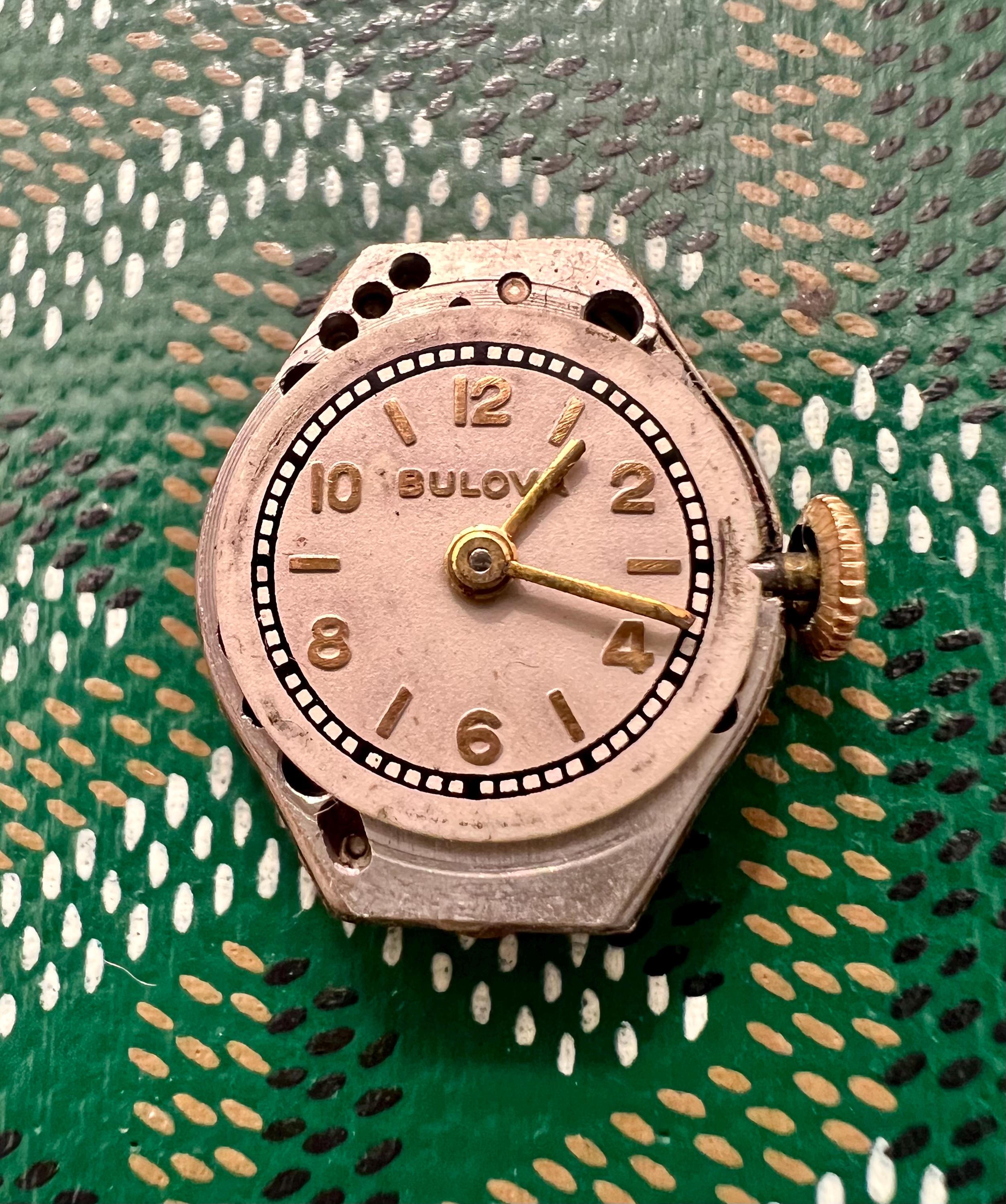 【美品】BULOVA レディース時計　10K ゴールド　ヴィンテージ 腕時計 レディース ブローバ ヴィンテージ 10K ロールド ゴールド