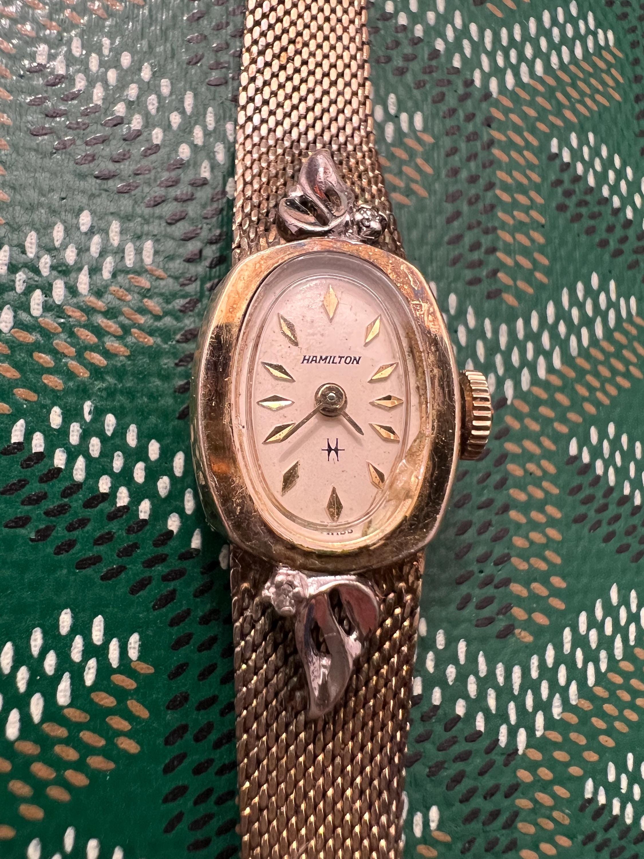 Leather Vintage Womens Hamilton Watches Ladies Hamilton Watch For