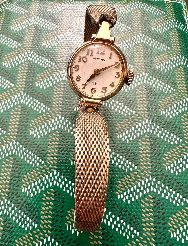 Vintage Ladies Hamilton Watch, 10K Gold Filled, Dainty, Works Great. Etsy