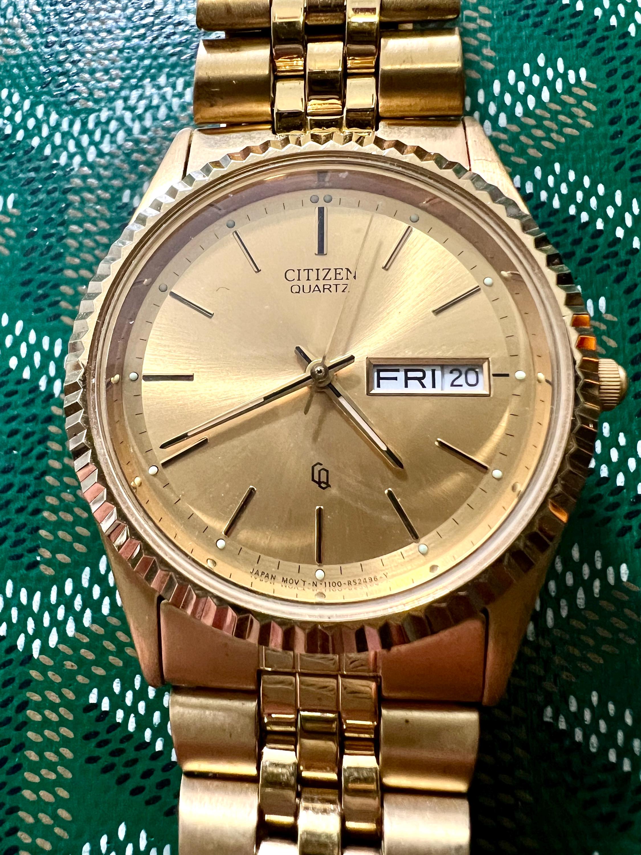 Citizen Date Quartz - Etsy
