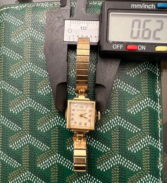 Dainty Wittnauer Ladies Watch, 10K GF Bezel,… Gem