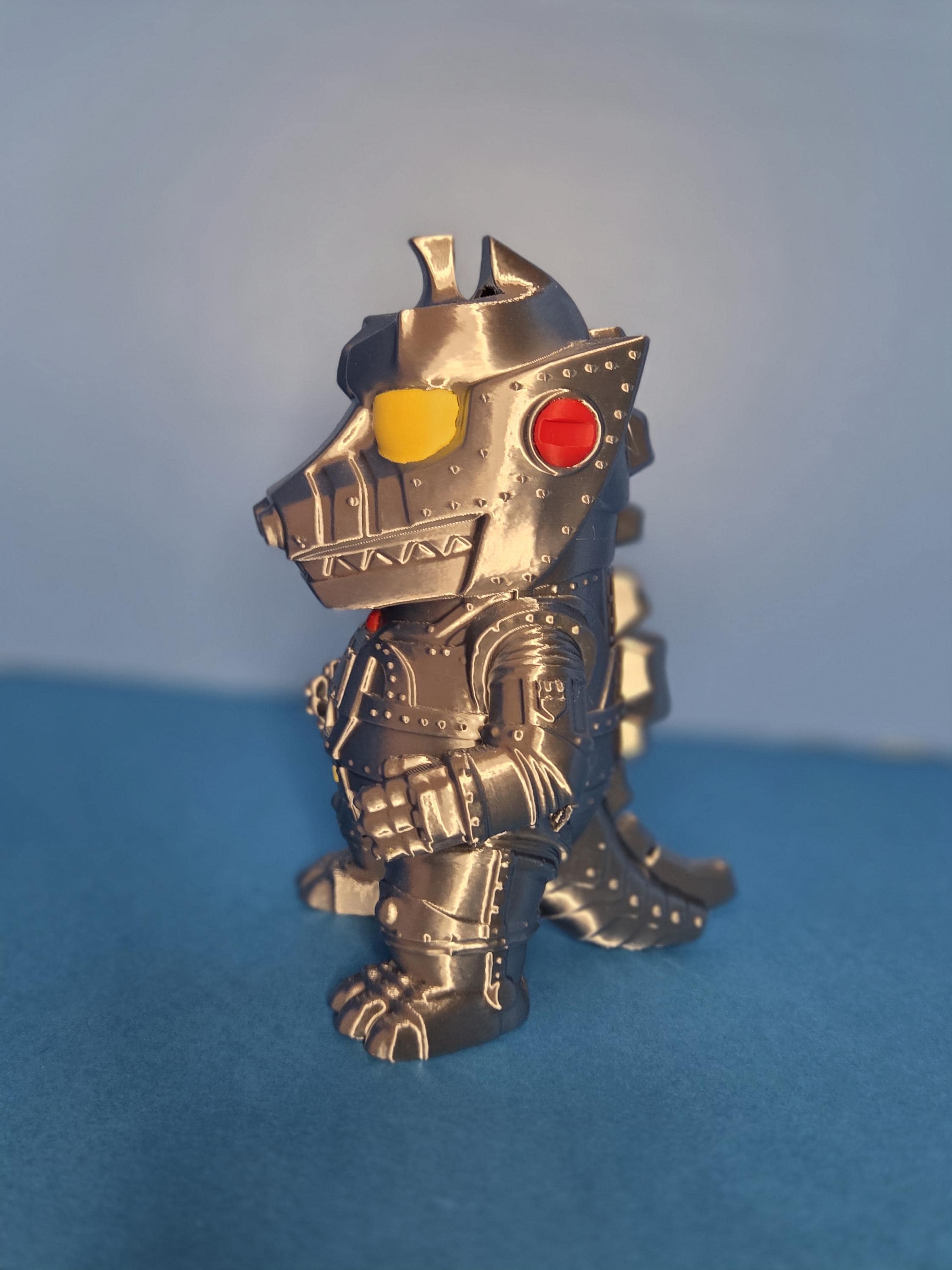 Mechagodzilla 1974 Piggy Bank - Silver Robot Kaiju Coin Bank