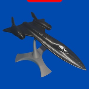 Avión SR-71 Blackbird / Skunk Works Blackbird / Avión furtivo / Modelo de avión militar impreso en 3D