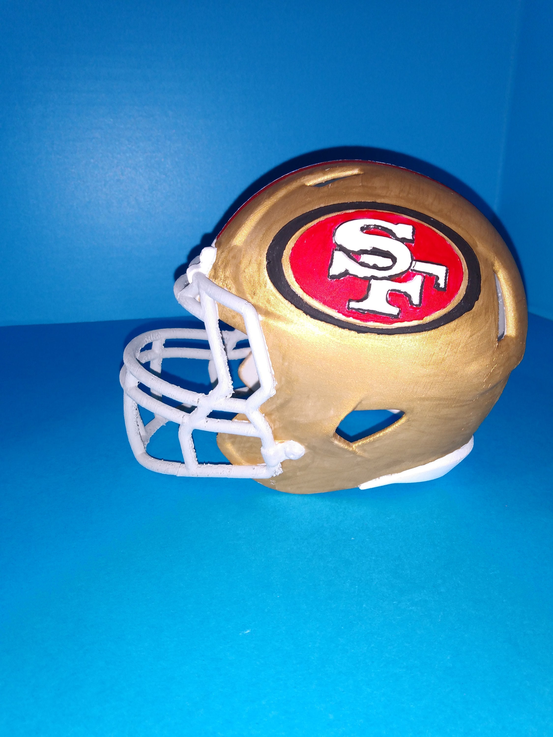 Mini Speedflex 3D Printed San Francisco 49ers Standard Logo Riddell Speedflex Mini ...