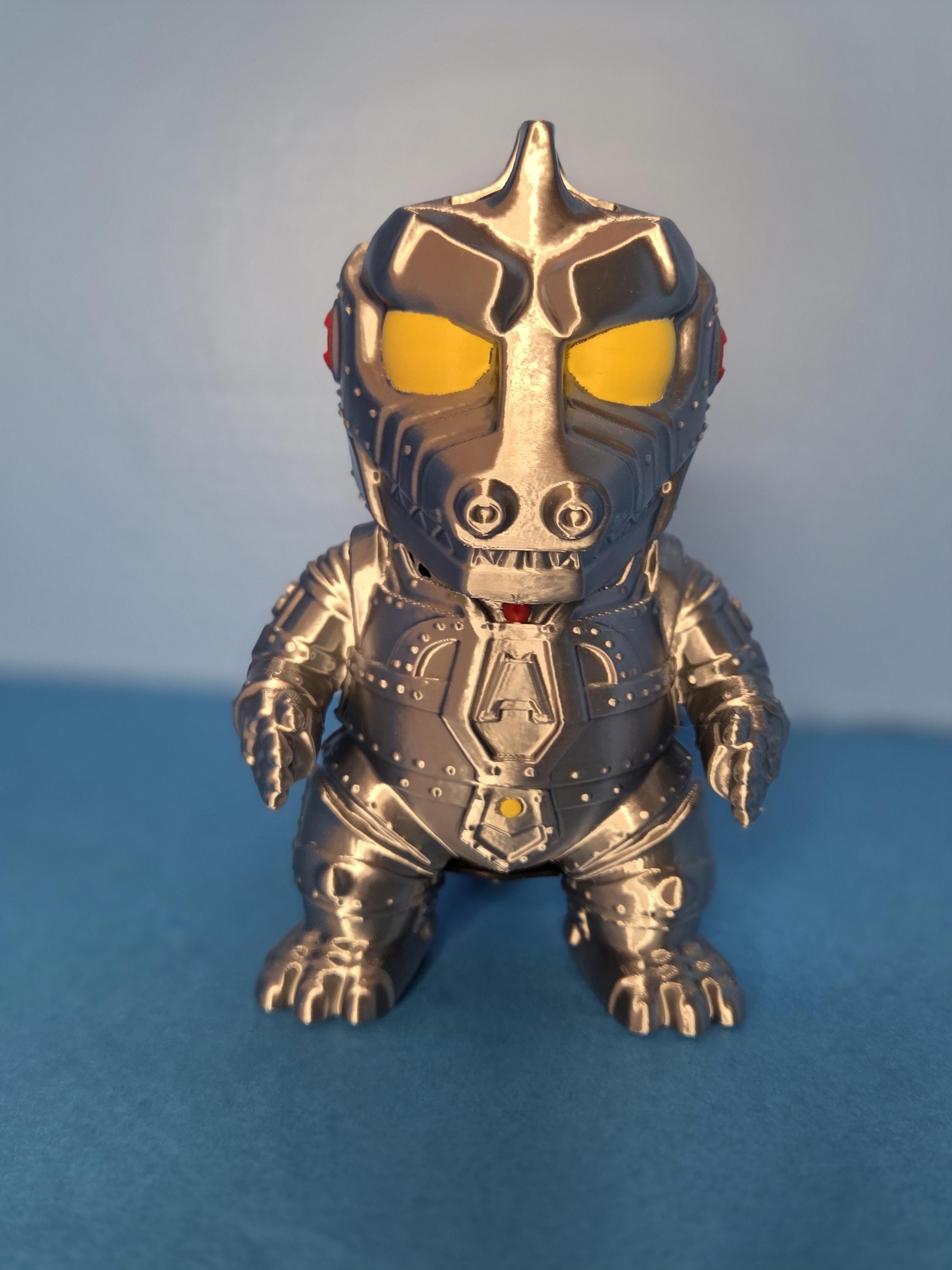 Mechagodzilla 1974 Piggy Bank - Silver Robot Kaiju Coin Bank