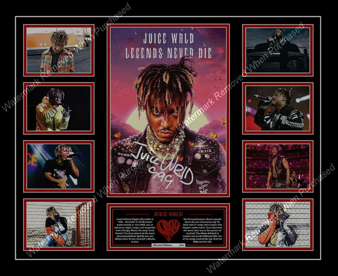 Juice Wrld Signed Music Memorabilia Print A4 Print JPG Digital Etsy UK