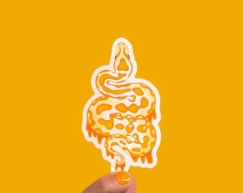 Pitón bola albina Pegatina