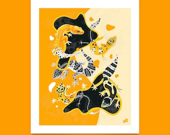 Leopard Geckos Fine Art Print