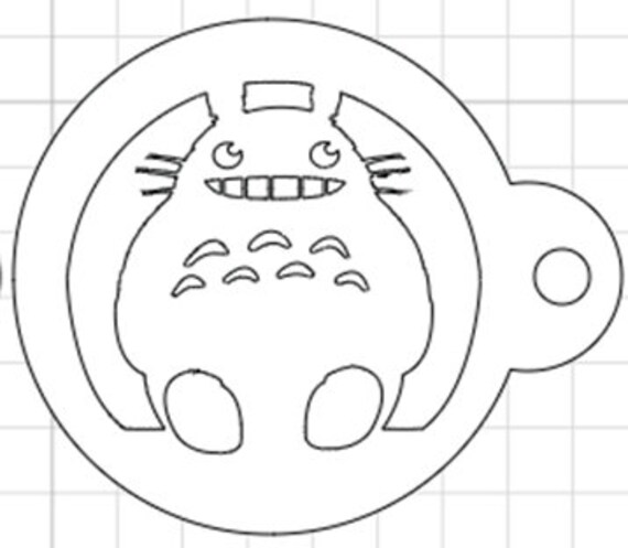 Totoro Stencil Bath Bomb Stencil Cookie Stencil Airbrush - Etsy