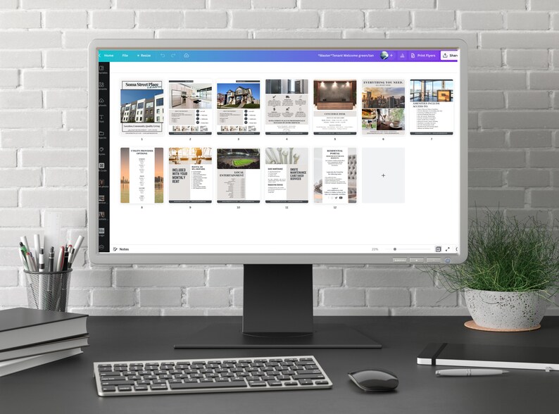 Condo Apartment Tenant Packet, Property Management New Tenant