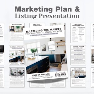 Real Estate Listing Presentation Template: 22 Page Seller Guide (Instant Download)