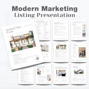 Real Estate Marketing Plan: Seller Presentation Template (Canva)