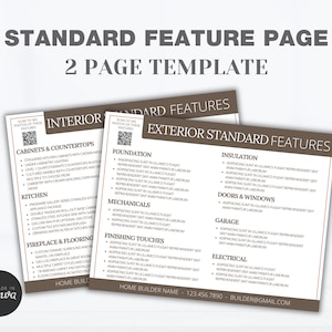 Home Builder Feature Guide Template: New Construction Presentation (EDIT IN CANVA)
