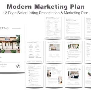 Real Estate Marketing Plan & Listing Presentation, Seller Summer Presentation Template, Home Seller Guide, CUSTOMIZE AND DOWNLOAD with Canva