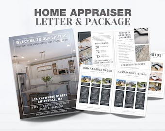 Real Estate Appraiser CMA Template: Realtor Marketing Packet (Canva Download)