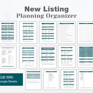 Lista de verificación para anuncios inmobiliarios: Organizador de marketing para agentes (Hojas de cálculo de Google)