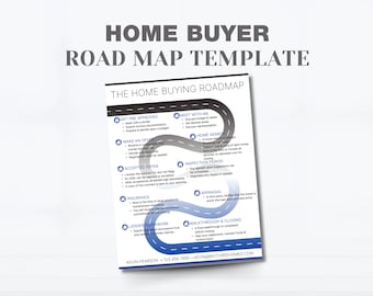 Home Buyer Roadmap Template: Real Estate Agent Guide (EDIT IN CANVA)