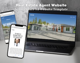 Realtor Single Listing Website, Squarespace-Website für Makler, Luxusimmobilie Listing EDIT IN SQUARESPACE