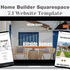 New Construction Home Builder-Website, Squarespace-Website für Makler und Hausbauer, Custom Home-Website V2 Orange BEARBEITEN IN SQUARESPACE