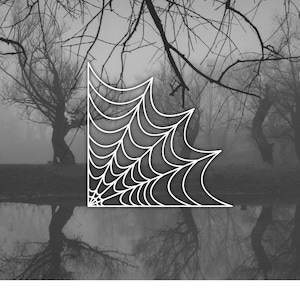Spider Web Halloween Decal Sticker, Halloween Decal, Spooky Car Decal,  Skeleton, Halloween, Spooky, Bats Decal, Goth Car, Spiders
