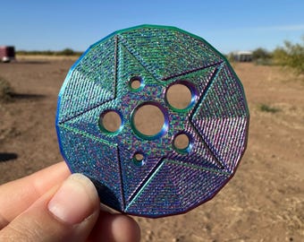 3D Printed Fiber Diz Tool: Wool Combing & Spinning - Multiple Hole Sizes