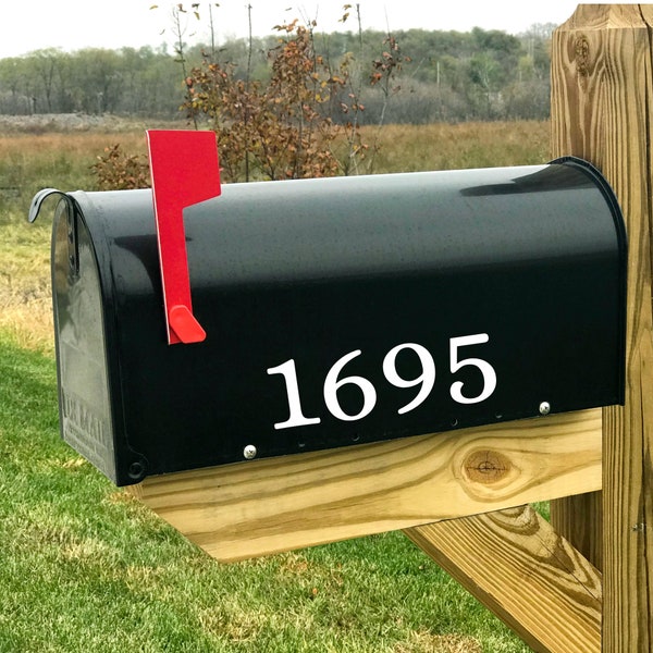 Mailbox Numbers Vinyl Decal Sticker {up to 5 numbers} | Door Numbers | Mailbox Address Numbers Decal | Mailbox Number Stickers