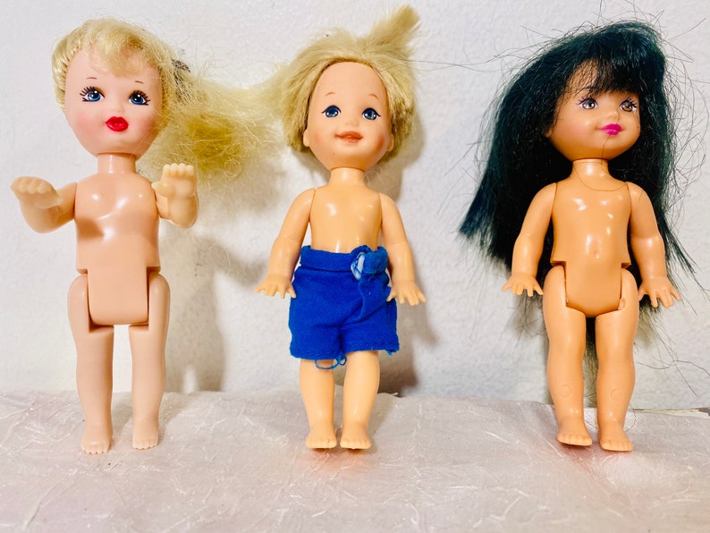 Mattel Kelly Doll 3 Barbie Small ,brunette,blonde - Etsy