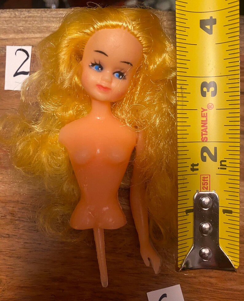 Vintage Doll Parts Head Torso With Arms Doll Etsy