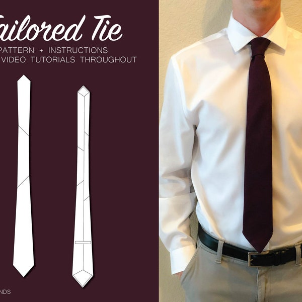 mens skinny tie pattern
