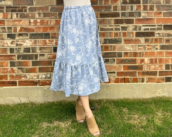 Tiered Skirt | Digital Sewing Pattern | Sizes 2-14 | PDF