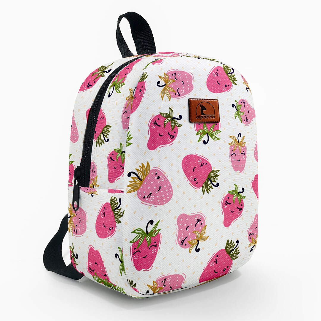 Strawberry Backpack Strawberry Backpack Kids and Toddlers Etsy