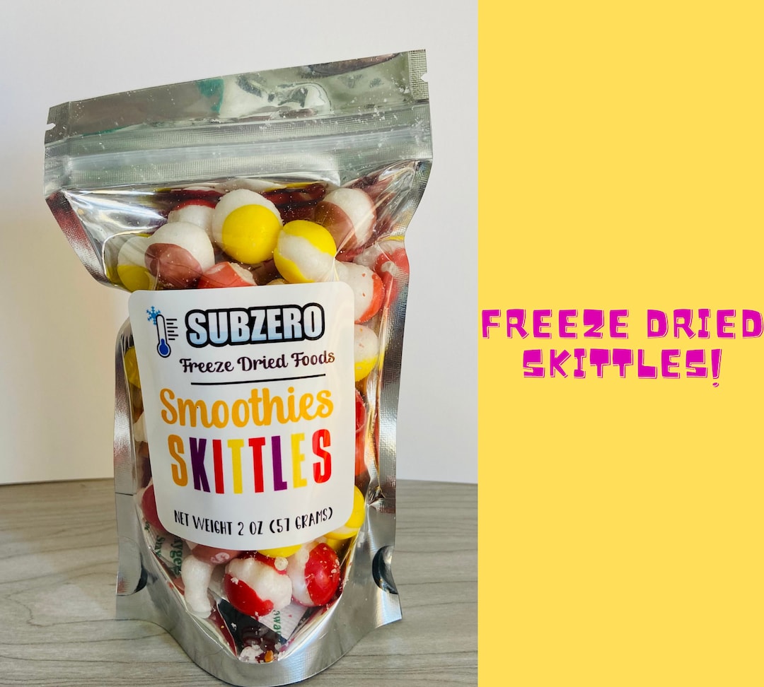 Freeze Dried Smoothies Skittles 2.0 Oz. Airy Crunchy Freeze Dried Candy