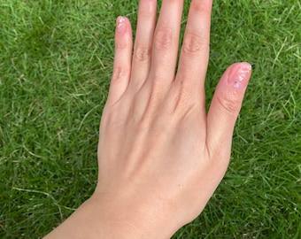 Cherry Blossom Press On Nails |Japanese Gel | Press On Nails | Reusable Nails |False Nails |Fake Nails | Coffin Nails | Artist Pattern Nails