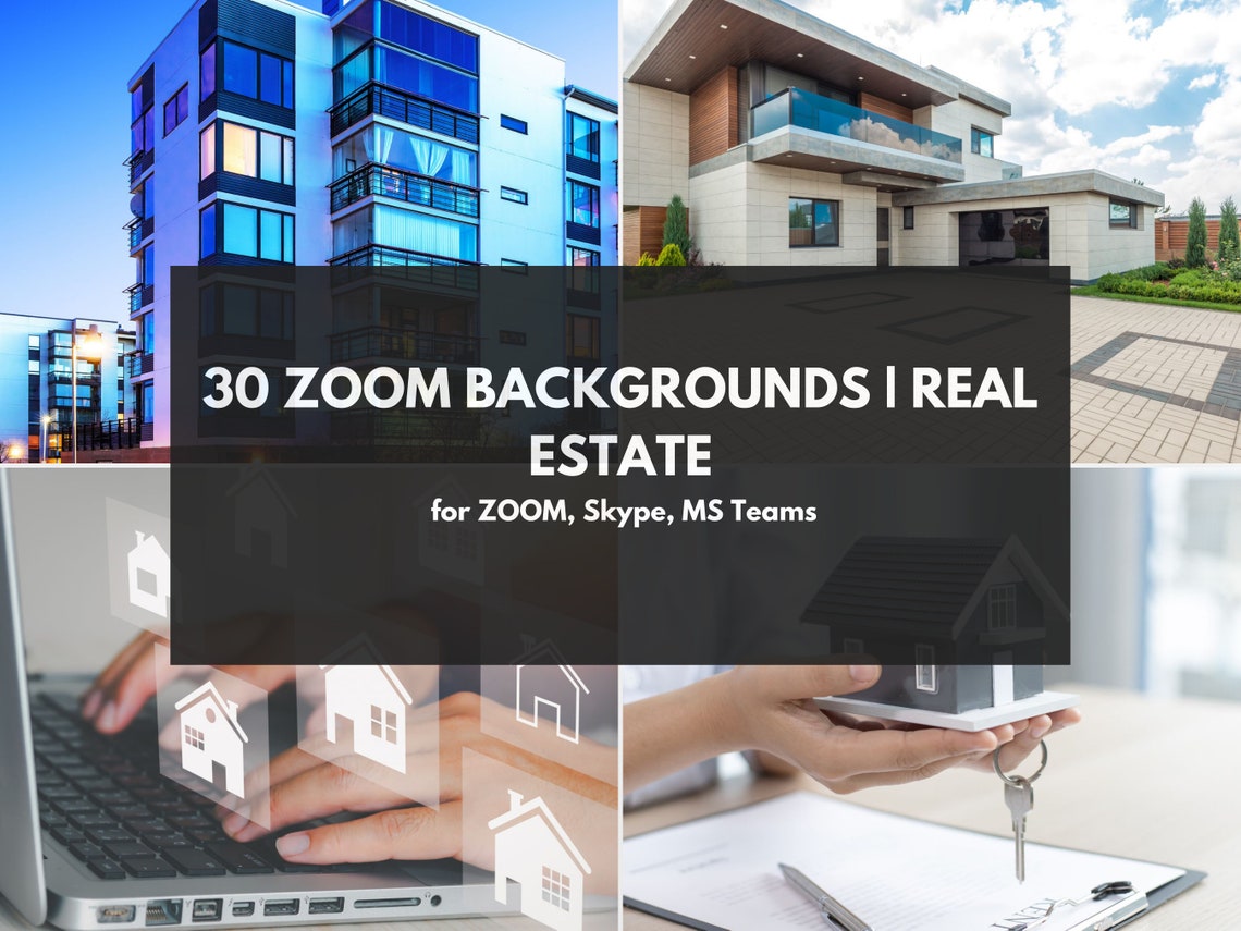 30 Zoom Backgrounds Real Estate Virtual Backgrounds Zoom Etsy