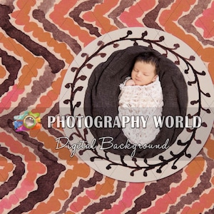 Warm Tones Patterns Digital Background Newborn - Newborn digital backdrop - Instant Download, backdrops for photographers, Photoshop