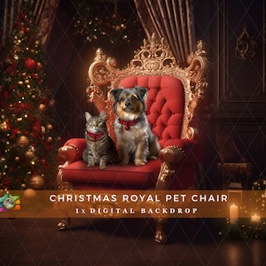 Christmas Digital Background for Dogs Cats, Animal Digital Backdrop, Pet Portraits, Festive Season Pet Digital Background, Postcard Photo