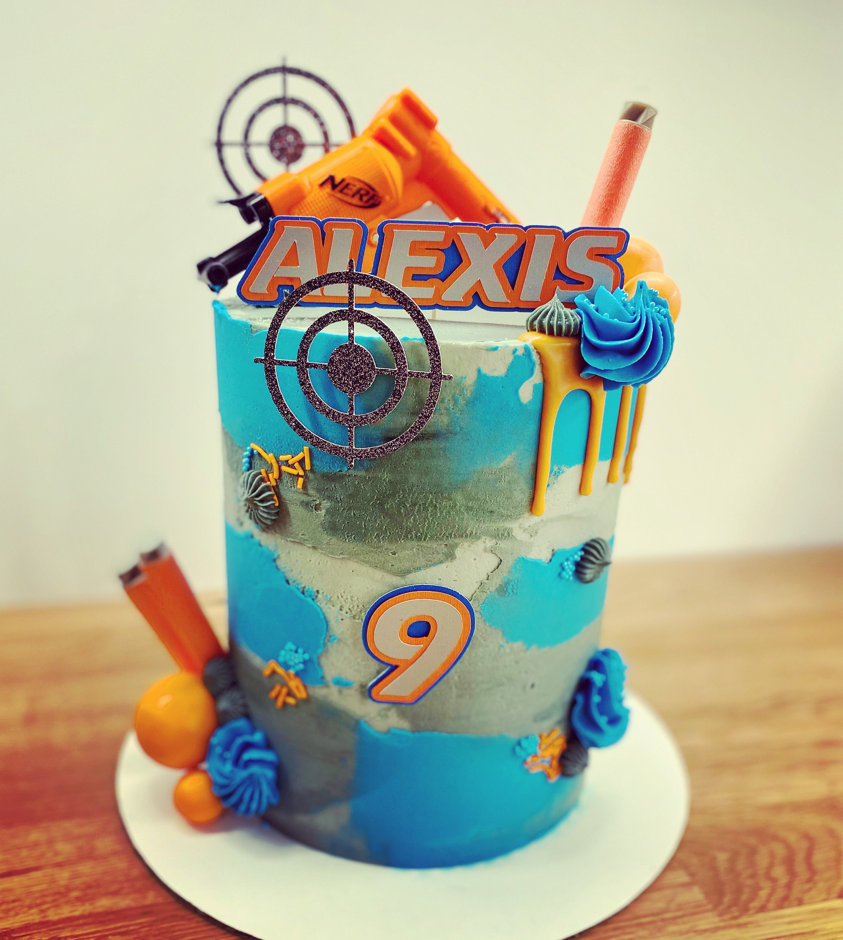 Nerf Cake Toppers Etsy