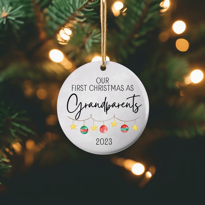 Grandparent Christmas Ornament, Family Christmas Keepsake, Grandparent Christmas Gift, Holiday