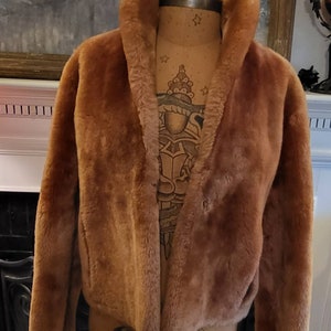 1930s Mouton Lamb shearling jacket image 2